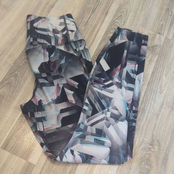 Nike‎ Dry Fit Leggings Women's Small GreyPower Legend High Rise Training New - Picture 10 of 10